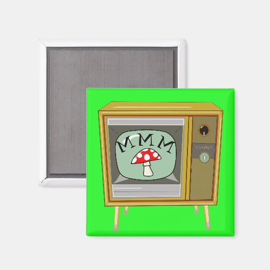 Boxy Retro Console Televisie Magneet (Voorkant / Achterkant)