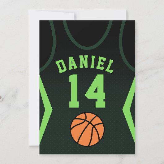 Boy 14 Birthday Invitation Kaart (Achterkant)