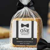 Boy 1st Birthday One Distinguished Gentleman Vierkante Sticker