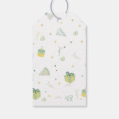 Boy 2e Verjaardag Pizza Party Gift Labels Bedankt Cadeaulabel (Achterkant)