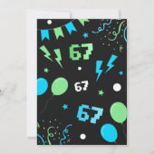 Boy 67 Birthday Party Invitation (Dos)