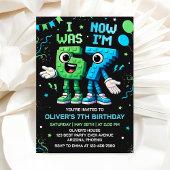 Boy 67 Birthday Party Invitation