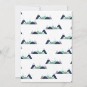 Boy Adventure attend une invitation baby shower (Dos)