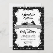 Boy Adventure attend une invitation baby shower (Devant)