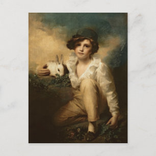 Boy and Rabbit, c.1814 Briefkaart