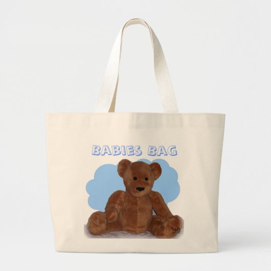 Boy Babies Bag Grote Tote Bag (Voorkant)