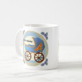 Boy Baby Buggy Koffiemok (Voorkant links)