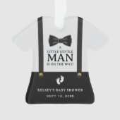 Boy Baby Shower A Little Gentleman Suspenders (devant)