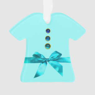BOY BABY SHOWER Blue Ribbon T shirt Ornament