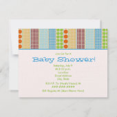Boy Baby shower Boho Stippen Bundle Kaart (Achterkant)