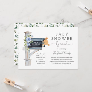 Boy Baby Shower by Mail, Baby Shower Long Distance Kaart
