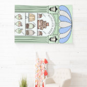 Boy Baby shower dessert tafel achtergrond Banner (Insitu)