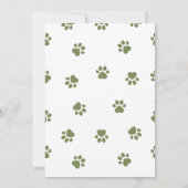 Boy Baby shower Invitation Modèle Safari Jungle (Dos)