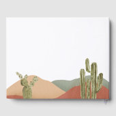 Boy Baby shower Livre d'or Boho Desert Southwester (Verso)