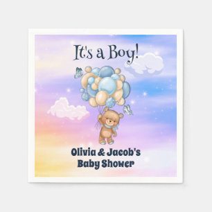 Boy Baby shower Teddy Bear Servet