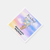 Boy Baby shower Teddy Bear Servet (Hoek)