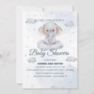 Boy Baby shower Uitnodiging