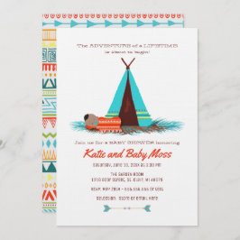 Boy Baby shower Uitnodiging | Boho Chic