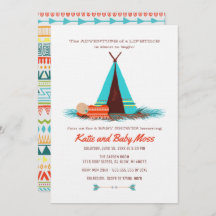 Boy Baby shower Uitnodiging | Boho Chic