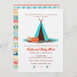Boy Baby shower Uitnodiging | Boho Chic