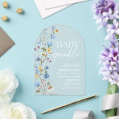 Boy Baby Sprinkle Acrylic Invitation (Insitu (Mariage))