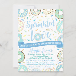 Boy Baby Sprinkle Uitnodiging Donut Baby Sprinkle