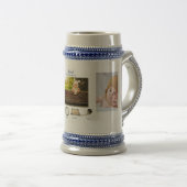 BOY BABY STATS Foto Collage Aandenken GIFT Bierpul (Voorkant rechts)