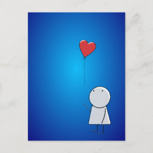 Boy & Balloon Briefkaart