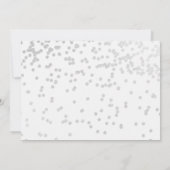 Boy Baptism Invitation Carte photo Marine Argent (Dos)