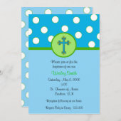 Boy Baptism Uitnodiging (Voorkant / Achterkant)