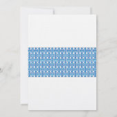 Boy Baptism Uitnodiging | Royal Blue (Achterkant)