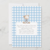 Boy Bear Clothesline Baby Shower invitation (Dos)