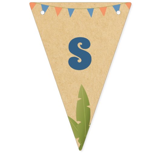 Boy Birthday - Dinosaur Stomp Party drapeaux 2 (Deuxième drapeau)