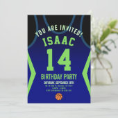 Boy Birthday Invitation  Kaart (Staand voorkant)