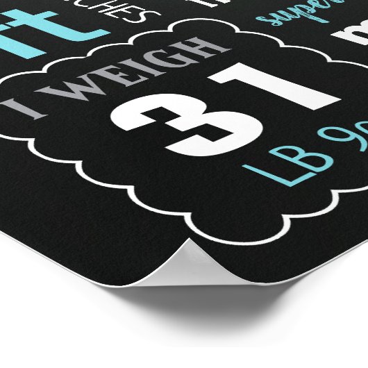 Boy Birthday panneau d'affichage affiche (Coin)