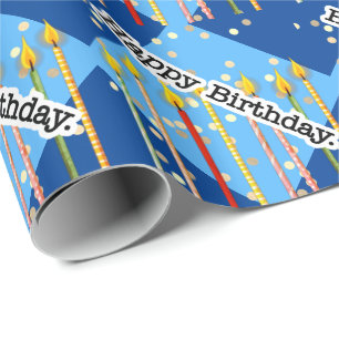 Boy Birthday Party Age Cadeaupapier