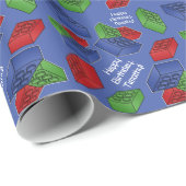 Boy Birthday Party - Bouwstenen Cadeaupapier (Rol Hoek)