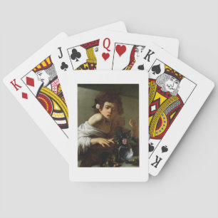 Boy Bitten door een hagedis, c.1595-1600 (olie op Pokerkaarten