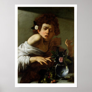 Boy Bitten door een hagedis, c.1595-1600 (olie op  Poster