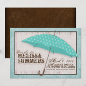 Boy Blue Avril Douches Baby shower Invitation (Devant / Derrière)