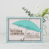 Boy Blue Avril Douches Baby shower Invitation (Debout devant)