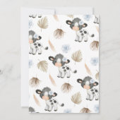 Boy Blue Holy Cow Baby shower Invitation (Dos)