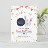 Boy Bowling Invitation d'anniversaire (Debout devant)