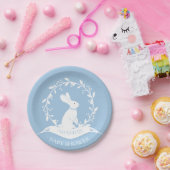 Boy Bunny Baby shower 7" Bord (Feest)