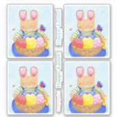 Boy Bunny met de Sticker van het mandje (Voorkant)