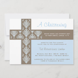Boy Christening Uitnodiging