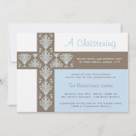 Boy Christening Uitnodiging