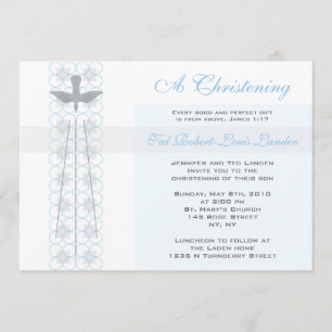 Boy Christening Uitnodiging