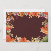 Boy Citrouille Fall Invitation d'anniversaire (Dos)