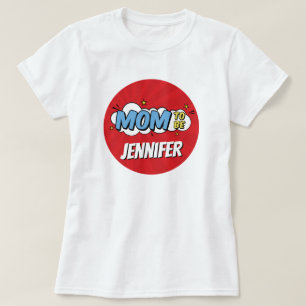 Boy Comic Book Superhero Baby shower Moeder T-shirt